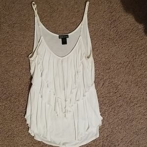 White layered tank top
